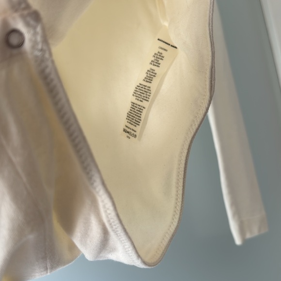 Alexander T Wang white plunging lace up front & back bodysuit - Picture 11 of 14